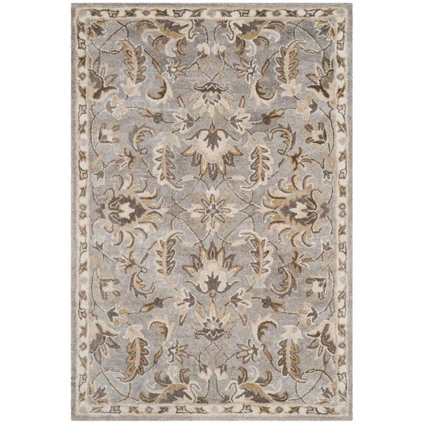 Safavieh 4 x 6 ft. Bella Hand Tufted Small Rectangle Area Rug, Grey and Multi BEL924B-4 - main